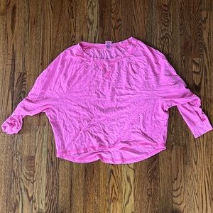Victoria secret PINK medium long sleeve hot pink shirt